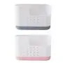 Storage Box Basket Rack Bag, Self-adhesive Detachable Plastic Cutlery Drain Rack Kitchenware Storage Box