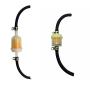 Cococart 9.85-Foot Length Stretchy 1/4 Inch ID Fuel Line+20pcs 2/5" ID Hose Clamps for Kawasaki Kohler Briggs & Stratton Small Engines