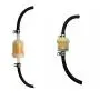 Cococart 9.85-Foot Length Stretchy 1/4 Inch ID Fuel Line+20pcs 2/5" ID Hose Clamps for Kawasaki Kohler Briggs & Stratton Small Engines