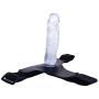 HYLHYL5-F Cl-ǐt Suckěr Female Realistic Lifelike for Women Silicone Adult Toys with Strong Suction Cup Blue PVC+ Leather Pants (20cm/7.87&quot)
