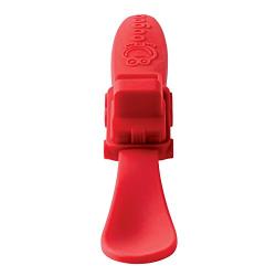 High-Grade Silicone Feeding Spoon Gentle on Gums. Fun Shape Toddlers Love! Truck, Red