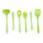 MATCHANT Silicone Kitchenware Set for 6 Pieces Non-Stick Cooking Shovel Spoon Translucent Silicone Kitchenware (Size : 6-Piece)