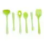 Carriemeow Silicone Kitchenware Set For 6 Pieces Non-stick Cooking Shovel Spoon Translucent Silicone Kitchenware (Size : 6-piece)