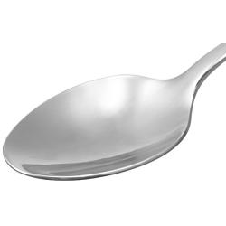 AmazonBasics Stainless Steel Dinner Spoons with Round Edge, Set of 12