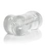 CalExotics Stroke It Pussy & Ass - Heavy Duty Male Masturbator - Silicone Masturbation Sleeve ? 6.5 Inch Male Stroker Sex Toy - Clear