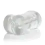 CalExotics Stroke It Pussy & Ass - Heavy Duty Male Masturbator - Silicone Masturbation Sleeve ? 6.5 Inch Male Stroker Sex Toy - Clear