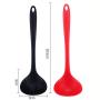 Hjyi Silicone Kitchen Tools Silicone Kitchenware 3 piece set cooking spoon shovel non-stick pot set kitchen utensils Kitchen supplies