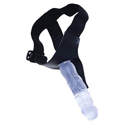 HYLHYL5-F Cl-ǐt Suckěr Female Realistic Lifelike for Women Silicone Adult Toys with Strong Suction Cup Blue PVC+ Leather Pants (20cm/7.87&quot)