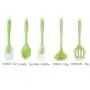 JunbosiKitchenware Silicone Kitchenware 5 Piece Set Cooking Spoon Shovel Translucent Silicone Kitchenware Set