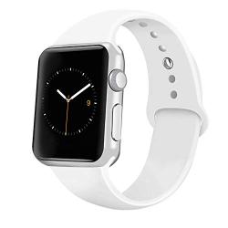iGK Sport Band Compatible with Apple Watch 38mm 40mm 42mm 44mm, Soft Silicone Sport Strap Replacement Bands for iWatch Apple Watch Series 5, Series 4, Series 3, Series 2, Series 1