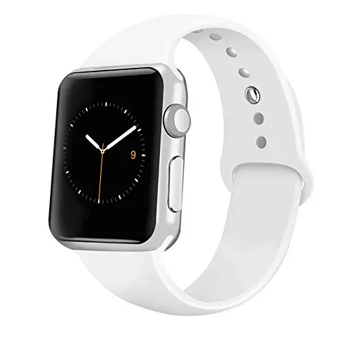 iGK Sport Band Compatible with Apple Watch 38mm 40mm 42mm 44mm, Soft Silicone Sport Strap Replacement Bands for iWatch Apple Watch Series 5, Series 4, Series 3, Series 2, Series 1