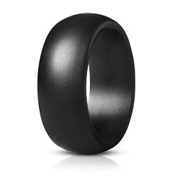 Saco Band Mens Silicone Rings Wedding Bands - 7 Pack / 1 Ring