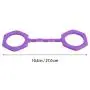 LUOEM Adults Silicone Restraint Handcuffs Role Play Bondage Handcuffs Adult Bondage Pleasure Toy (Purple)