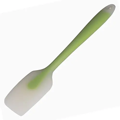 Best Selling One Silicone Kitchenware Cake Baking Translucent Green Spatula