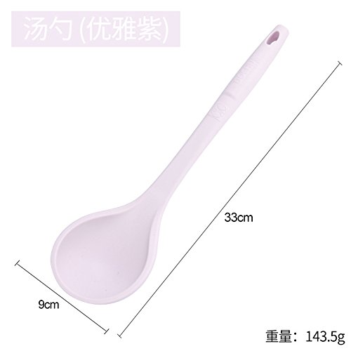 Dana Carrie shovels silicone shovel non-stick inner pot spatula home kitchen spatula kitchenware silicone spatula, Purple Soup ladle