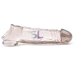 Flesh Silicone penile Condom ExTander expands Male Chastity Toys Lengthen Cock Sleeves-cl