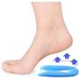 Silicone Gel Heel Cups, Heel Pads for Plantar Fasciitis,Heel Spurs & Heel Pain Foot Care (L)