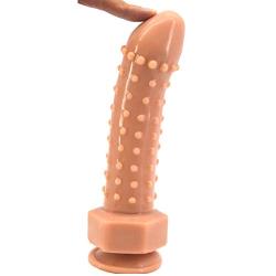 Best Gift 6.6 Inch Real Soft Lifelike D?ld? Big Monster Many Points Medical Silicone Massage Toys Easy to Carry