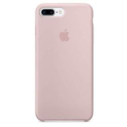 Silicone Phone Case iPhone 8 Plus(5.5 Inch), Pink Sand Liquid Silicone Gel Rubber Case Soft Microfiber Cloth Lining Cushion