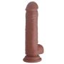 BaiYun-Love 6" Waterproof Remote Control Massager Wand 10 Vibrating Massage Toy Realistic Silicone Vibratior (Color : Flesh) BaiYun-Love (Color : Brown)