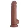BaiYun-Love 6" Waterproof Remote Control Massager Wand 10 Vibrating Massage Toy Realistic Silicone Vibratior (Color : Flesh) BaiYun-Love (Color : Brown)