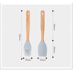 Kitchenware silicone brush barbecue scraper spatula set