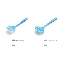JunbosiKitchenware Silicone Kitchenware 9 Piece Set Silicone Cooking Spoon Shovel Food Clip Kitchenware
