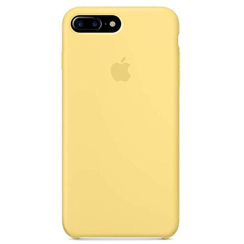 Anti-Drop iPhone 8 Plus / 7 Plus (5.5Inch) Liquid Silicone Gel Case, TOSHIELD Soft Microfiber Cloth Lining Cushion for iPhone 8 Plus and 7Plus (Yellow 1)