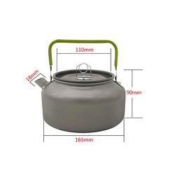 Portable Hard Aluminum Camping Kettle Teapot Compact Lightweight Outdoor Picnic Indoor Kitchenware Mesh Carrying Bag