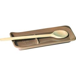 Emile Henry Made In France Oak Ridged Spoon Rest