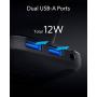 Anker Wireless Charger, PowerWave 10 Stand with 2 USB-A Ports, 7.5W for iPhone 11, 11 Pro, 11 Pro Max, XS Max, XR, XS, X, 8, 8 Plus, 10W for Galaxy S10 S9 S8, Note 10 Note 9, DC Adapter Included