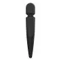 Velocity Waterproof 10 Speed Silicone Wireless Therapeutic Massager Wand (Midnight Black)