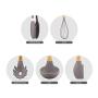 RICH Cooking Utensils Set,Wooden Handle Silicone Cookware Set,Non Stick kitchenware Set,Include Spatula, Shovel, Egg Beater, Spoons, Clip, Pasta Fork etc.