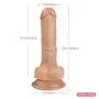 Lfcmf 7.7 inch Realistic Massager Toys Lifelike Silicone-D?ld? with Suction Cup for Women