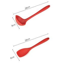 SKYyao Kitchen utensil set Silicone cookware set non-stick cooking shovel spoon 12-piece set silicone kitchenware nylon + silicone