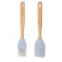Kitchenware silicone brush barbecue scraper spatula set