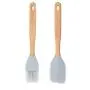 Kitchenware silicone brush barbecue scraper spatula set
