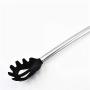 Oddalsail-US 8PCS/Set Food Grade Silicone Stainless Steel Handle Cooking Utensils Cookware Kitchen Cooking Tools Spatula Ladle Kitchenware Black & Silver Cookware Set