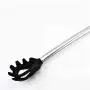 Oddalsail-US 8PCS/Set Food Grade Silicone Stainless Steel Handle Cooking Utensils Cookware Kitchen Cooking Tools Spatula Ladle Kitchenware Black & Silver Cookware Set
