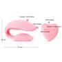USB Rechargeable U-Shape Couples Pleasure Toys with Oral-Sucking&Cli-Stimulator Silicone Six Things for Adult Women&Men Toys for Couple Flirting Bullet T Shirt Waterproof