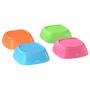 Bakerpan Silicone Toddler Square Feeding Bowl, Set of 4 (Multi)