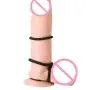 TPTPMAY 3Pcs Soft Silicone Pennis Ring Delay Ejeculation Retarder Hard Enrection Male Massaging Adullt Couples Six Toy