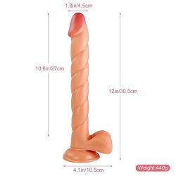 WYSXQ 12-Inch Silicone Soft Waterproof Flexible Toy Female Meilihaizi