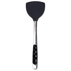 Sperrins Kitchenware Stainless Steel Spatula Silicone Turner Non-stick Fried Shovel Egg Fish Frying Pan Scoop Photo Color
