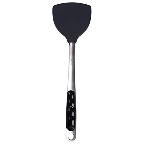 Sperrins Kitchenware Stainless Steel Spatula Silicone Turner Non-stick Fried Shovel Egg Fish Frying Pan Scoop Photo Color