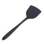 YouCY Long Handled Cooking Spatula Kitchen Baking Tool Shovel Silicone Kitchenware Heat Resistant Utensils For Nonstick Pan Egg Pancake,Black