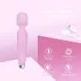 VViN Mini Handheld Wand Massager - Powerful Wireless Personal Massage with 5 Speeds 10 Vibration Modes,Whisper Quiet,Waterproof Soft Silicone Head,Body Massage for Neck Shoulder Back Relieves（Pink）