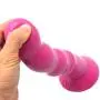 Beads Silicone Anal D?ld?, Very Flexible Ultra-Soft Classic D?ld? with Strong Suction Cup,Adult Toy for Anal Beginners for Men and Women-Pink 22.5cm(8.85")