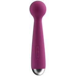 New Silicone Mini Travel Massage Waterproof Rechargeable Premium Wellness Full-Body Massage Wand + Includes a Free DONA Kissable Massage Oil 4oz