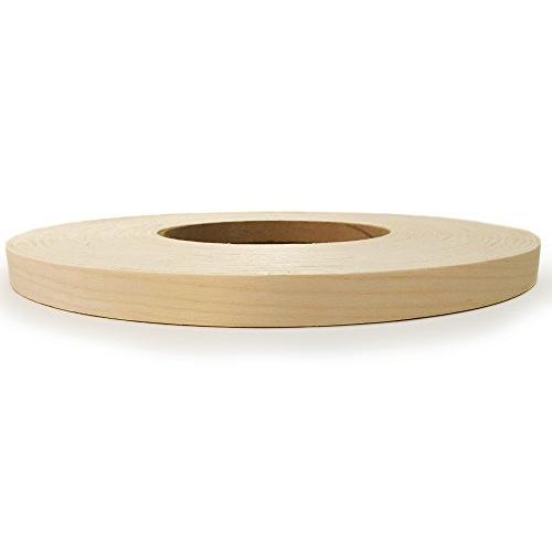 Edge Supply Birch 3/4” X 250 Roll of Plywood Edge Banding ? Pre-glued Real Wood Veneer Edging ? Flexible Veneer Edging ? Easy Application Iron-on Edge Banding for Furniture Restoration ? Made in USA